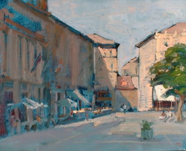 Segovia Shadows, by Barry John Raybould, 16” x 20”, Oil on Canvas