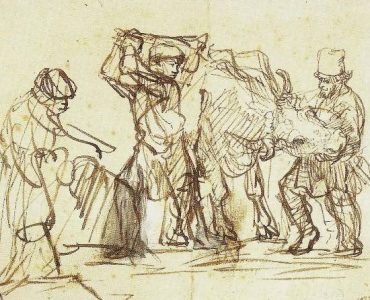 how to do a gesture drawing by Rembrandt