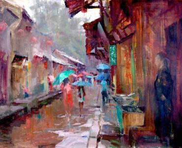 Sichuan Liujiang, by Barry John Raybould, 80cm x 60cm, Oil on Linen